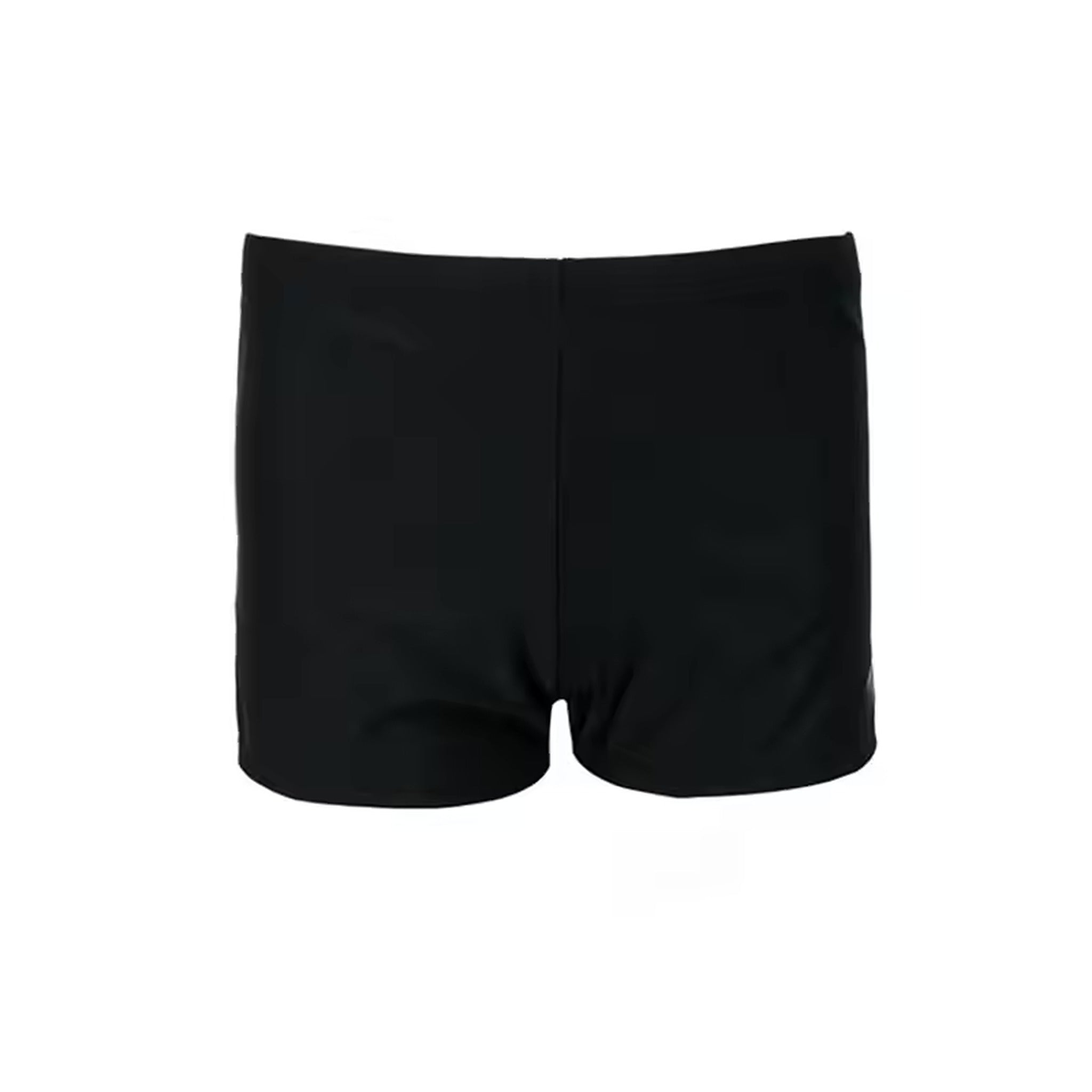 Black Palmira bikini shorts with classic cut and smooth finish