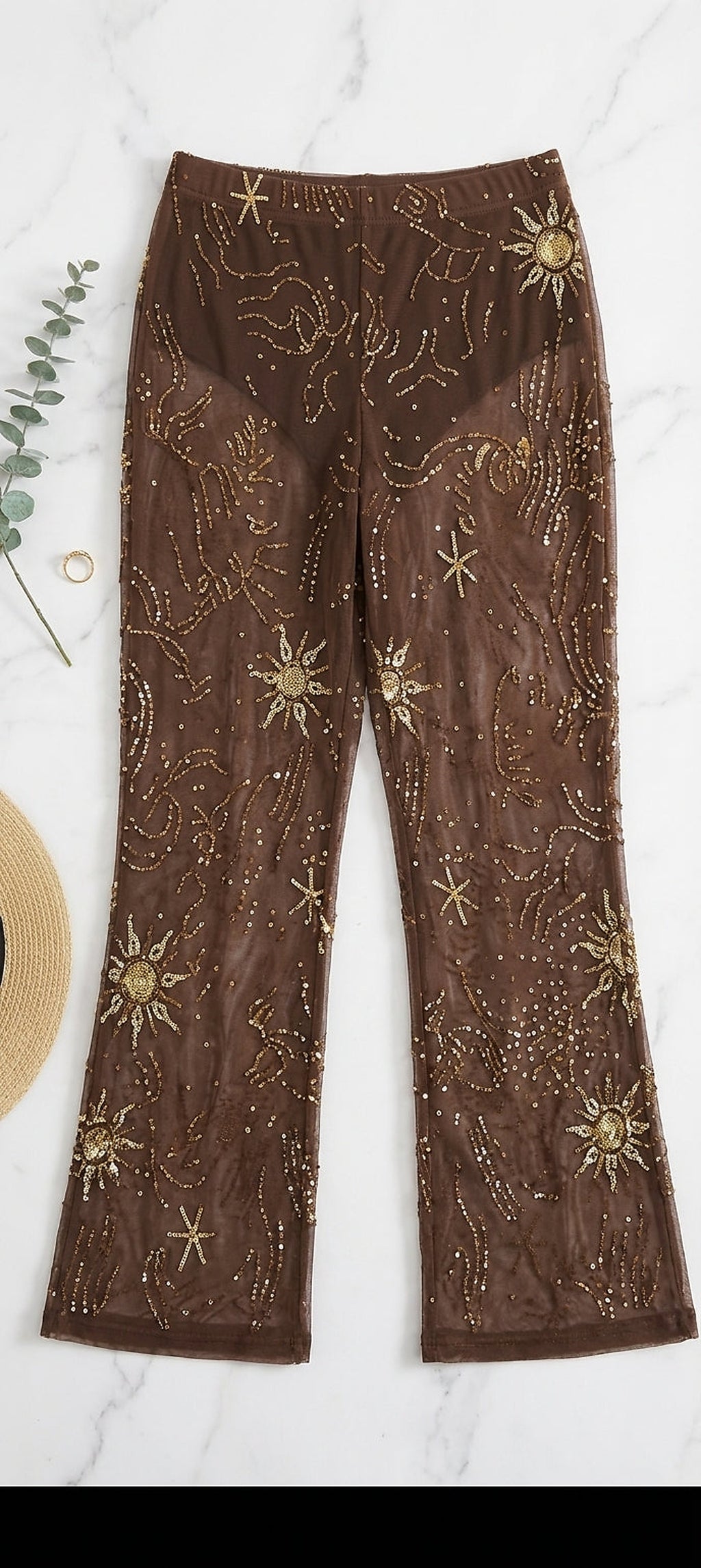 SORAVEA Noir Sunset Pants flatlay
